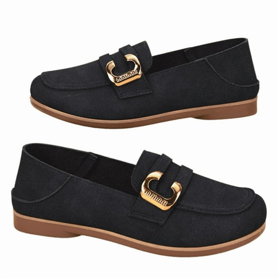 CHICVOMEY Women's Slip-On Loafers Breathable Casual Walking Shoes for Women Comfortable Flat Shoes for Work Travel Daily Wear Non-Slip Lightweight Women's Shoes