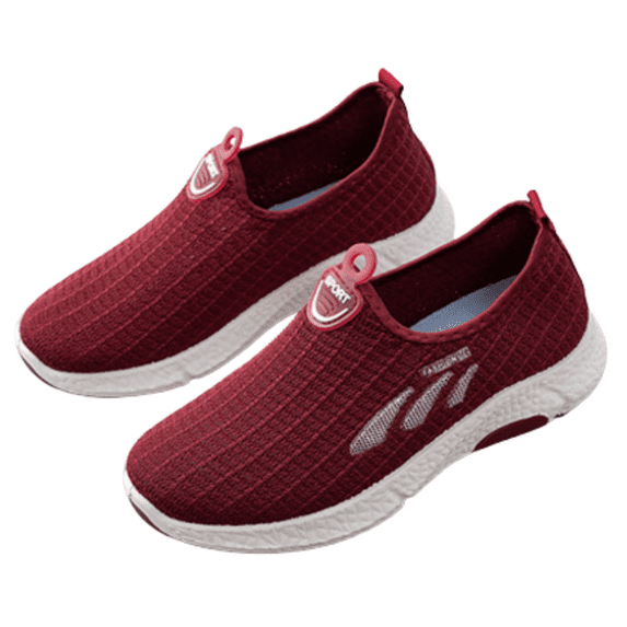 CHICVOMEY Women's Slip-On Walking Shoes Breathable Knit Sneakers for Women Lightweight Comfortable Athletic Shoes for Walking Running Travel Work