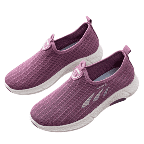 CHICVOMEY Women's Slip-On Walking Shoes Breathable Knit Sneakers for Women Lightweight Comfortable Athletic Shoes for Walking Running Travel Work