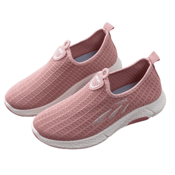 CHICVOMEY Women's Slip-On Walking Shoes Breathable Knit Sneakers for Women Lightweight Comfortable Athletic Shoes for Walking Running Travel Work