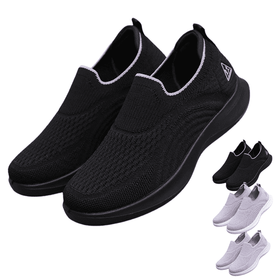 CHICVOMEY Women's Slip-On Walking Shoes Lightweight Breathable Comfortable Sneakers for Women Soft Cushioned Loafers Casual Running Shoes for Women