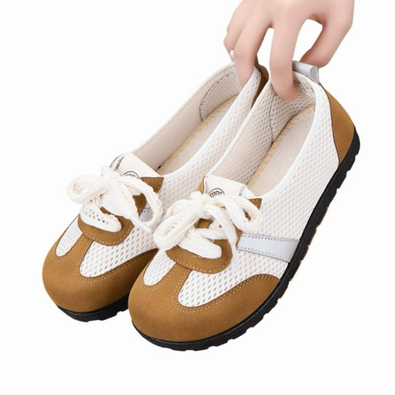 CHICVOMEY Women's Slip-On Walking Shoes Lightweight Breathable Mesh Sneakers for Women Comfortable Casual Summer Shoes with Non-Slip Sole for Walking Travel Work