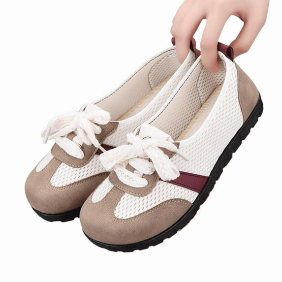 CHICVOMEY Women's Slip-On Walking Shoes Lightweight Breathable Mesh Sneakers for Women Comfortable Casual Summer Shoes with Non-Slip Sole for Walking Travel Work