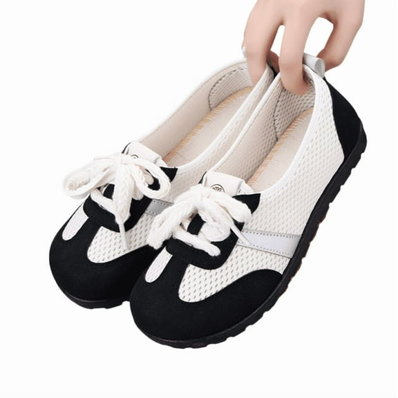 CHICVOMEY Women's Slip-On Walking Shoes Lightweight Breathable Mesh Sneakers for Women Comfortable Casual Summer Shoes with Non-Slip Sole for Walking Travel Work