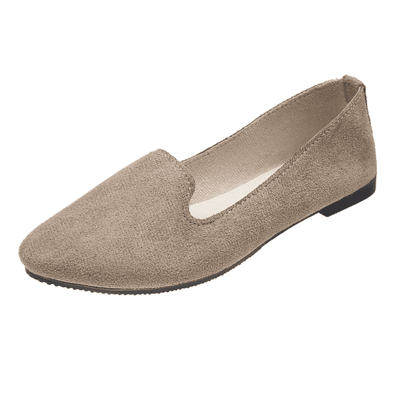 CHICVOMEY Women’s Slip-on Flats Breathable Work Shoes for Women Lightweight Comfortable Flat Shoes for Ladies Non-Slip Flexible Sole Cute Casual Shoes for Walking Office Travel