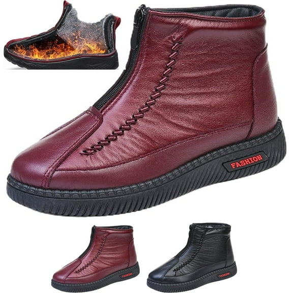 CHICVOMEY Women's Waterproof Winter Snow Boots Plush Fur Lining Ankle Boots for Women with Non-Slip Sole Outdoor&Walking Snow Boots