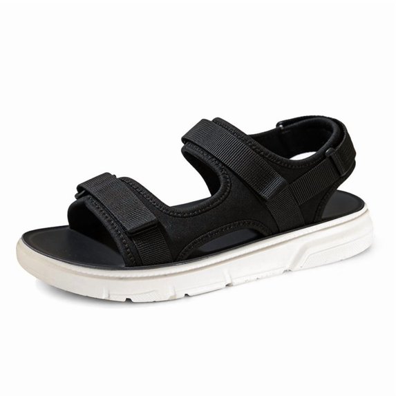 CHICVOMEY Womens Adjustable Hook and Loop Platform Sport Sandals Open Toe Casual Walking Shoes Lightweight Non Slip Cushioned Beach Sandals for Summer Outdoor Vacation