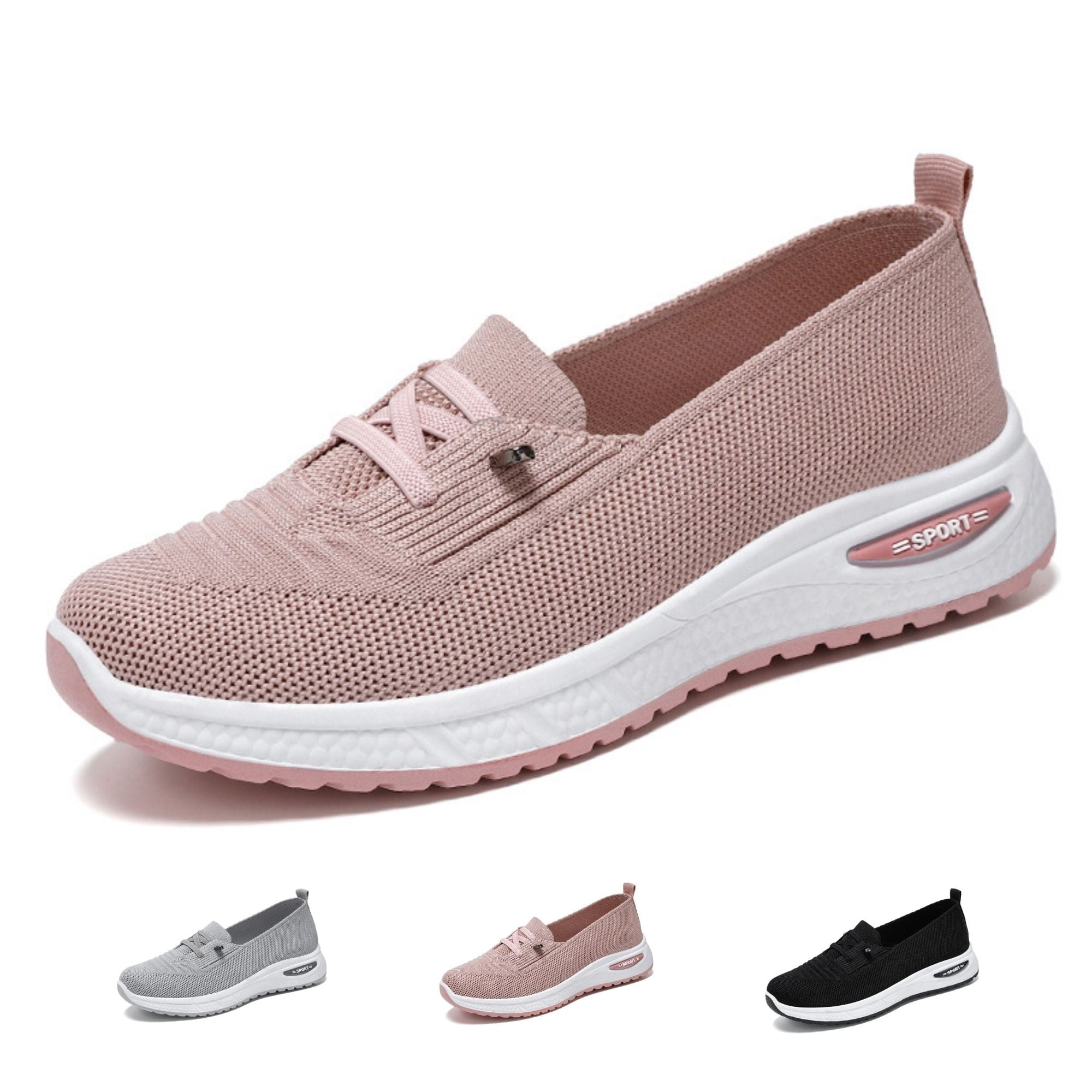 Women's Sneakers Orthopedic Lace-Up Non-Slip Sole Cushioned Insole