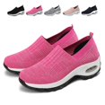 thumbnail image 1 of CHICVOMEY Womens Orthopedic Walking Shoes Breathable Knitted Mesh Loafers Air Cushion Arch Support Lightweight Jogging Shoes for Daily Walker Comfort Diabetic Friendly, 1 of 10
