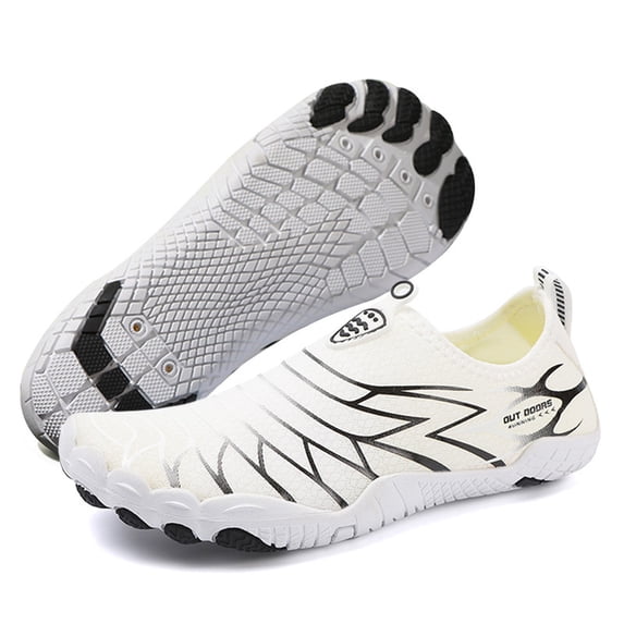 CHICVOMEY Womens Quick Dry Barefoot Water Shoes Slip On Lightweight Sports Shoes for Men Non-Slip Flexible Athletic Shoes for Aqua Snorkeling Stream Trekking Pool