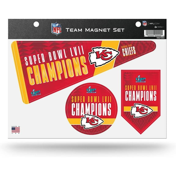 CHIEFS 2023 SUPER BOWL CHAMPION TEAM MAGNET SET