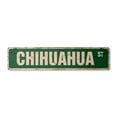 thumbnail image 1 of CHIHUAHUA Vintage Aluminum Street Sign dog lover great pet veterinarian rustic metal tin | Indoor/Outdoor |  30" Wide, 1 of 4