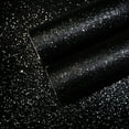 thumbnail image 1 of CHIHUT 15.7''x100'' Black Glitter Wallpaper Stick and Peel for Walls Decorative Self Adhesive Sparkle Black Glitter Wallpaper Removable Glitter Fabric Contact Paper for Cabinets Drawer Dresser Crafts, 1 of 10