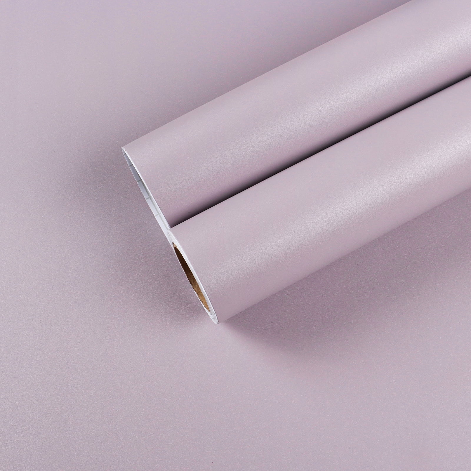 CHIHUT 17.7"x100" Thicken Purple Peel and Stick Wallpaper Solid Purple