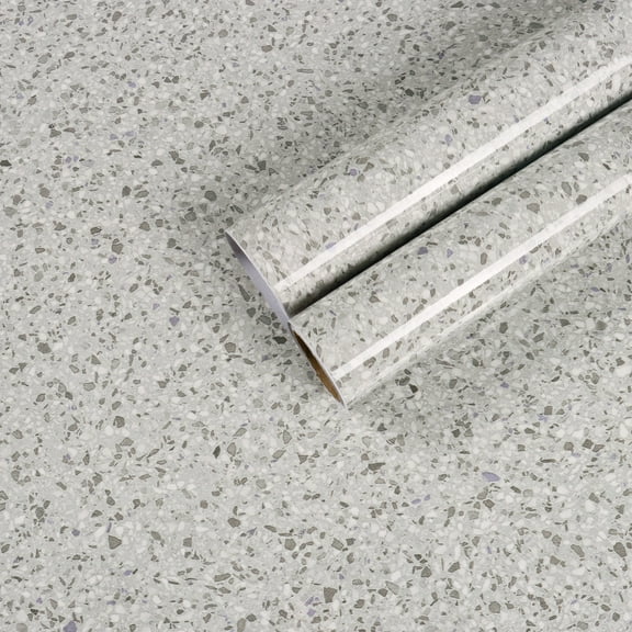 CHIHUT 17.7"x236" Grey Granite Countertops Contact Paper Waterproof Marble Peel and Stick Wallpaper