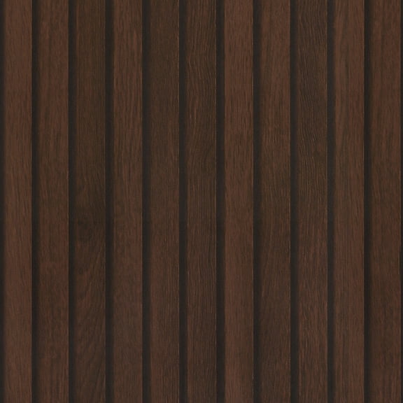 CHIHUT Dark Brown Wood Slat Wallpaper Peel and Stick Shiplap for Walls 17.7"x100" Self Adhesive Peel and Stick Wood Wallpaper for Bedroom Bathroom Cabinets Door Waterproof Wood Vinyl Contact Paper