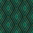 thumbnail image 1 of CHIHUT Geometric Peel and Stick Wallpaper for Bathroom Waterproof Golden Rhombus Modern Geometric Contact Paper Green Removable Wallpaper Vinyl Self Adhesive Wallpaper for Walls Cabinets 17.7"x100", 1 of 8