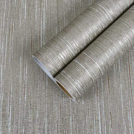 CHIHUT Grey Silver Grasscloth Wallpaper Peel and Stick Textured Wallpaper Self Adhesive Decorative Fabric Linen Wall Mural for Bedroom Removable Grey Contact Paper for Cabinets Liners 17.7"x100"