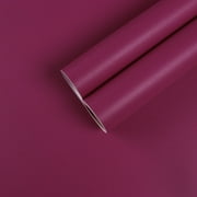 CHIHUT Magenta Pink Wallpaper لغرفة النوم ذاتية اللصق Pink Peel and Stick Wallpaper 17.7x100