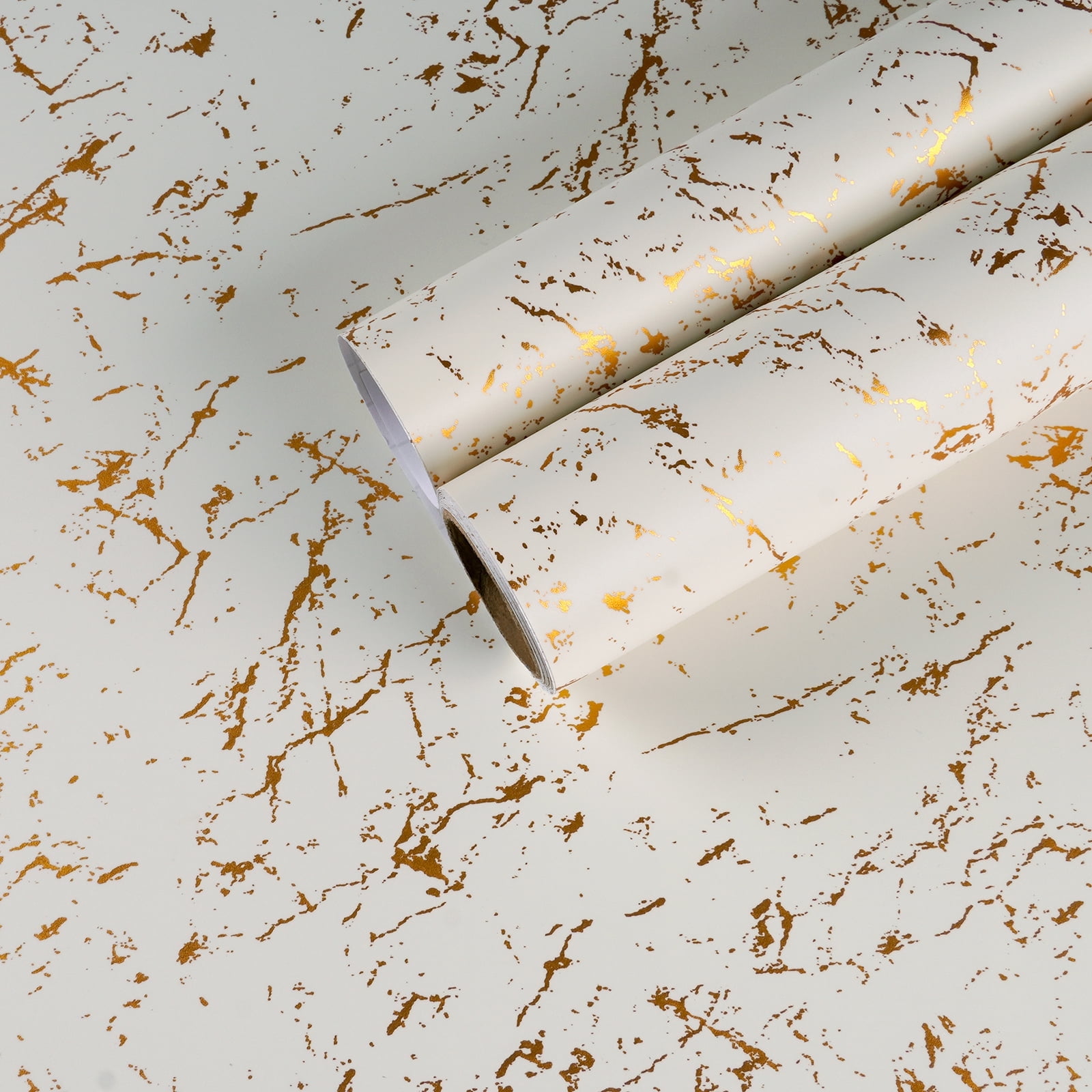 Green Gold Marble Contact Paper - 15.7" X 118" Peel And Stick, Matte Waterproof, For Countertops, Cabinets, Tables & DIY Home Decor