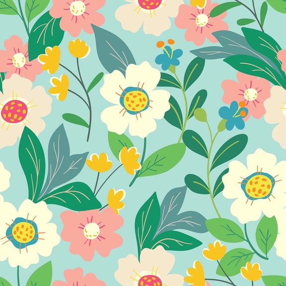CHIHUT Peel and Stick Floral Contact Paper for Bedroom 17.7''x100'' Wild flowers Floral Wallpaper for Countertops Waterproof Adhesive Removable Flower Wall Paper Decorative paper for Kitchen Cabinets