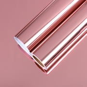 CHIHUT Rose Gold Peel and Stick Contact Paper for Countertops Waterproof Mirror Reflective Wallpaper Self Adhesive Wall Paper Modern Stickers for Walls Bedroom Cabinets Shelves Dishwasher 12"x100"