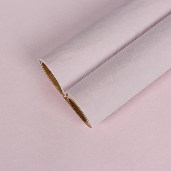 CHIHUT Pink Wallpaper for Countertop Waterproof Flocking Drawer Liner Fabric Peel and Stick Contact Paper for Dresser 12”x100”Self Adhesive Pink Wall Paper Removable Vinyl Roll for Bedroom