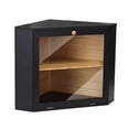 thumbnail image 1 of CHIKANSTORE 2 Tier Corner Bread Box,Black Bread Box Modern Corner, Storage Container and Holder for Kitchen Countertop for Homemade Bread Airtight Loaf, Vintage Storage for Homemade Bread(1PC), 1 of 8