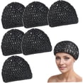 thumbnail image 1 of CHIKANSTORE 6PCS Hair Wrap Elastic Crochet Hair Nets, Breathable Mesh Wrap Net for Silk Press Long Straight Curly, 1 of 8