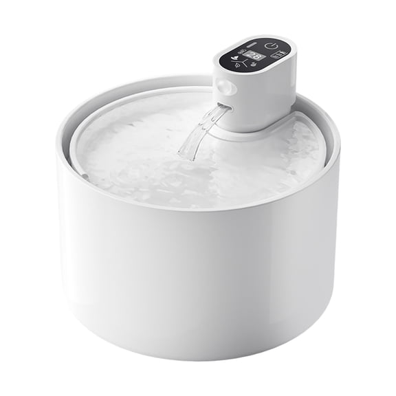 CHIKANSTORE Cat Water Fountain,Ceramic Cat Water Fountain Cordless Automatic with Ultra-Quiet Pump for Cats, Dogs, Multiple Pets