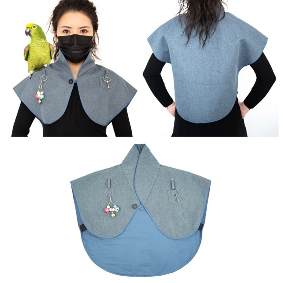 CHIKANSTORE Interactively Play Parrot Shoulder Protector Neck Guard Pet Bird Parakeets Shawl Anti-Scratch Multifunctional Shawl - 1Pcs