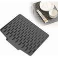 thumbnail image 1 of CHIKANSTORE Silicone Dish Drying Mat, 2025 Upgraded Drying Matt Kitchen Counter, Faucet Dish Drainer Mat, Heat Resistant Non- Drain Pad 16 x 12 inch (Black, Standard), 1 of 6