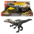 thumbnail interactive-video image 1 of Jurassic World Rebirth Gigantic Thrashers Chilantalsaurus Dinosaur Figure Toy, Dual Attack, 1 of 8