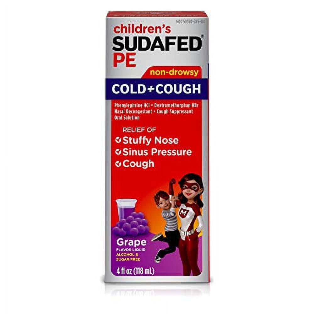 CHILDREN'S SUDAFED PE Nasal Decongestant, Cough Suppressant COLD