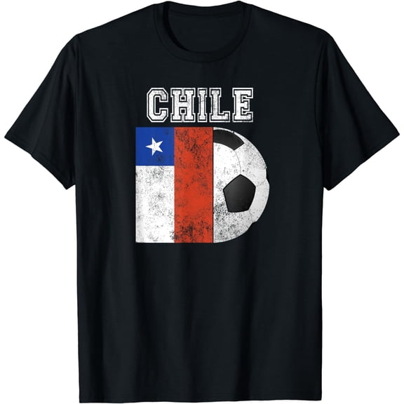CHILE Flag - Soccer Futbol Football T-Shirt mens t shirt,black,women,funny,misfits,men,journey,t-shirt