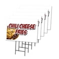 thumbnail image 1 of CHILI CHEESE FRIES 5 Pack Of 18" x 24" Yard Sign & Stake | Advertise Your Business | Stake Included Image On Front Only | Made in The USA, 1 of 3
