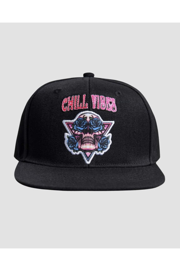 CHILL SKULL ROSES SNAPBACK