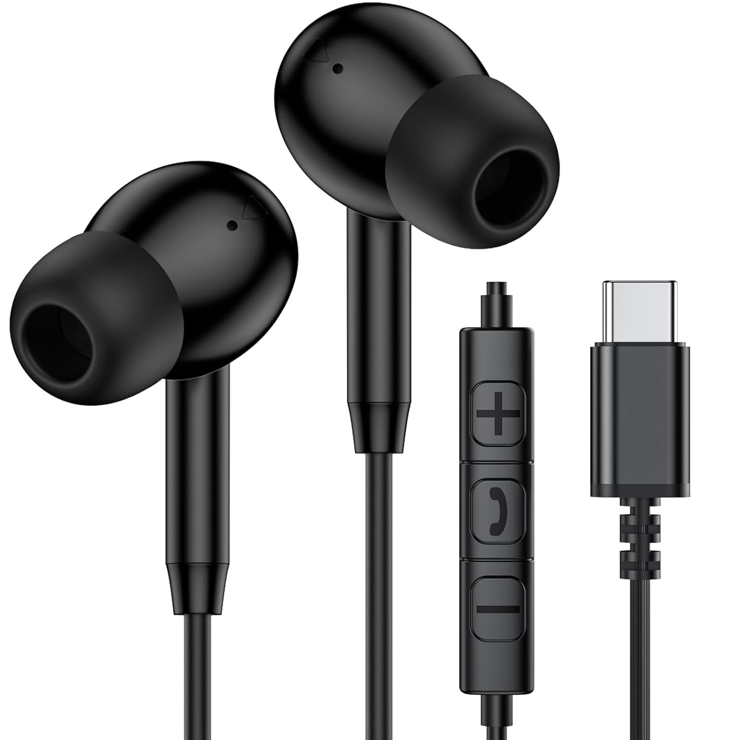 CHILTINA Wired Headphones for Phone Earbuds with Built-in Mic & Volume Control HiFi Stereo Nosie Reduction Earphones Compatible with Phone 14/13/12/11/XR/XS/X/8/7/SE Support All iOS System