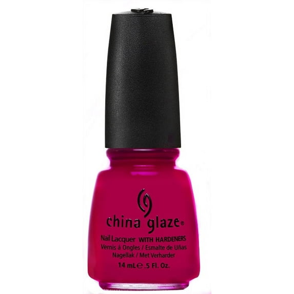 CHINA GLAZE nail lacquer .5 fl oz.-FUSCHA FANATIC