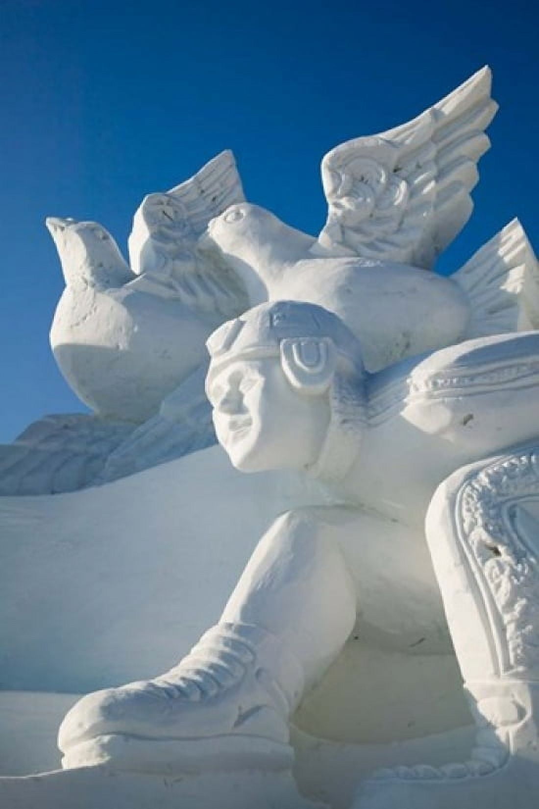 CHINA Heilongjiang Haerbin Snow Sculptures Canvas Art - Walter Bibikow DanitaDelimont (11 x 17)