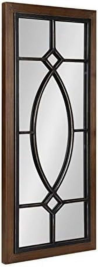 Countryside Chateau Rustic Brown Full-Length Wood Mirror