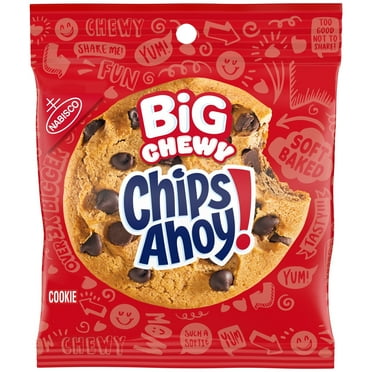 CHIPS AHOY! Big Chewy Chocolate Chip Cookies, 2.5 oz (1 Cookie Per Pack)