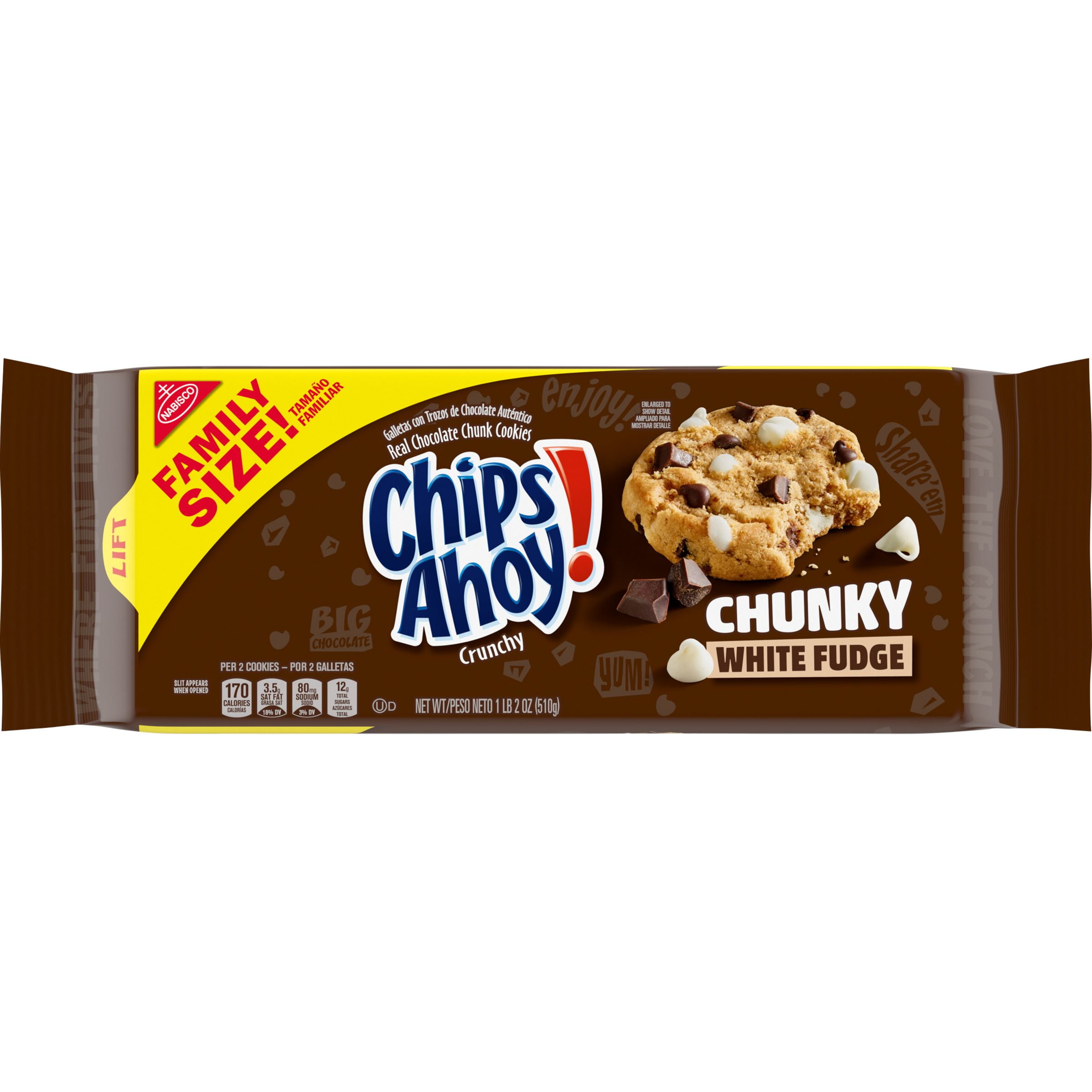 CHIPS AHOY! CHUNKY FAMILY SIZE COOKIES 18 OZ