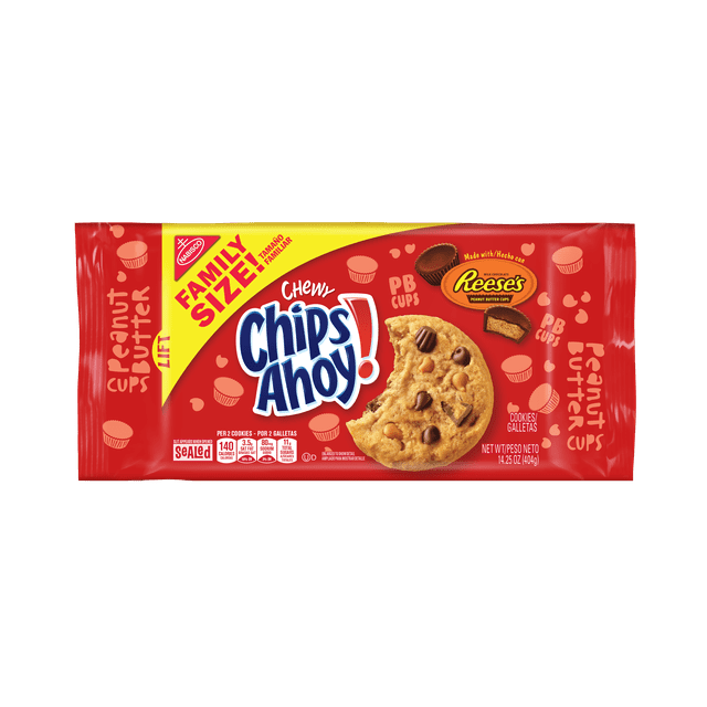 CHIPS AHOY! Chewy Chocolate Chip Cookies 1PACK with Reese's Peanut