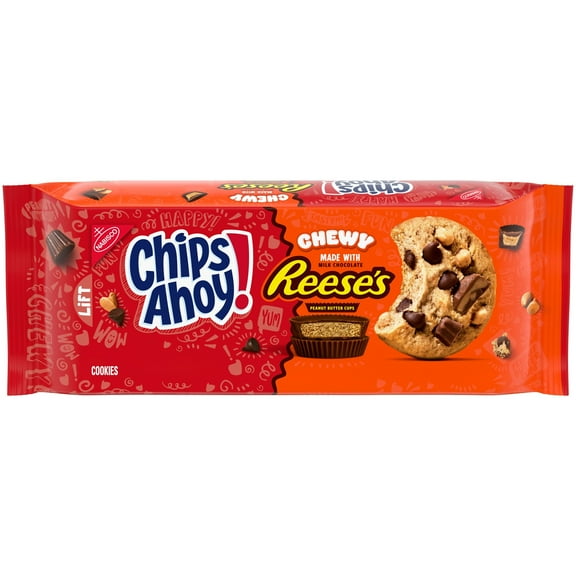 CHIPS AHOY! Chewy Chocolate Chip Cookies with Reese's Peanut Butter Cups, 9.5 oz