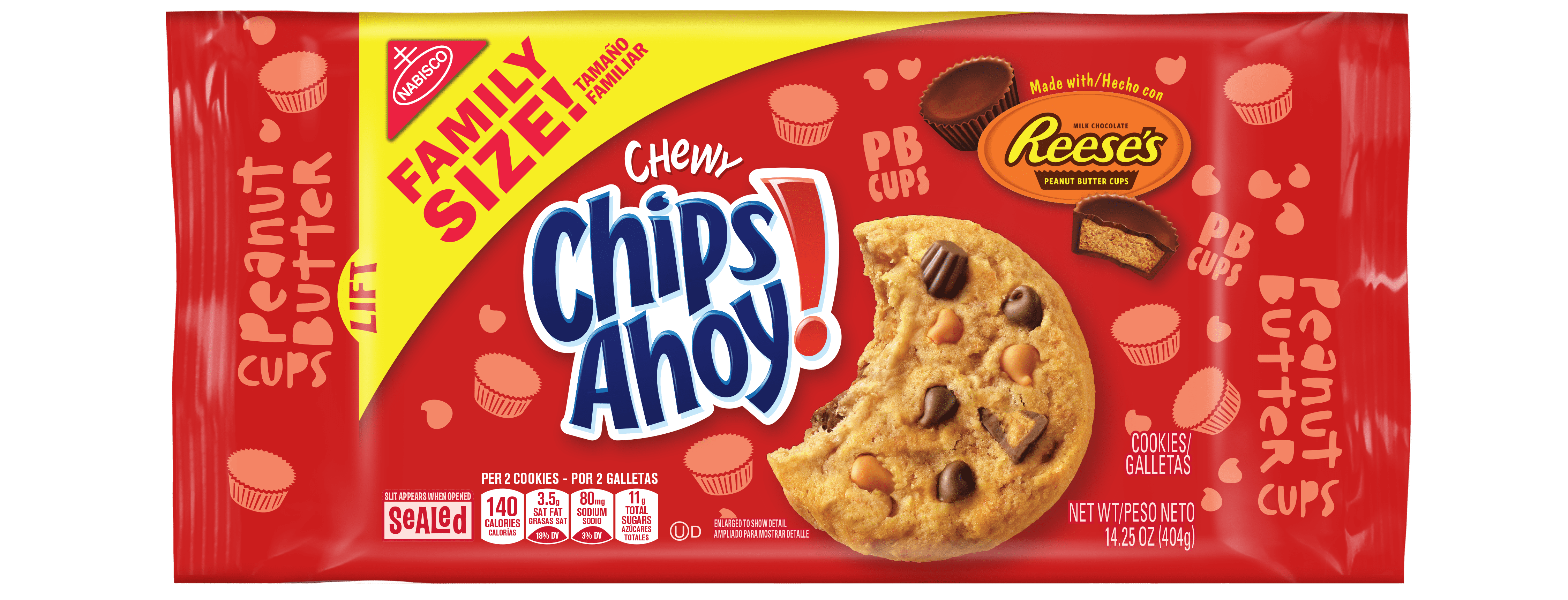 CHIPS AHOY Chewy Chocolate Chip Cookies With Reese s Peanut Butter 