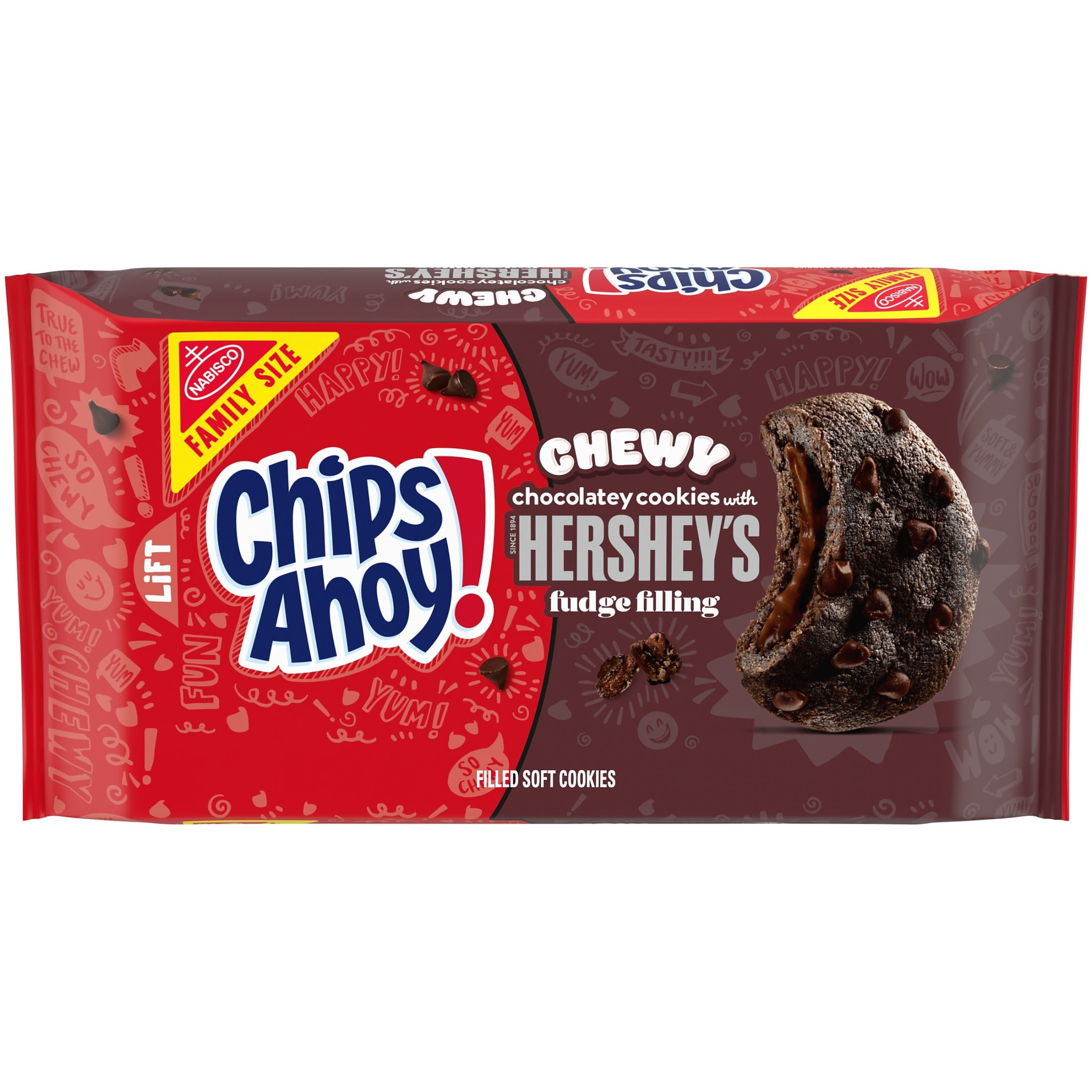 Chips Ahoy!, Chewy Chocolate Chip Cookies, 14.85 oz, Family Size