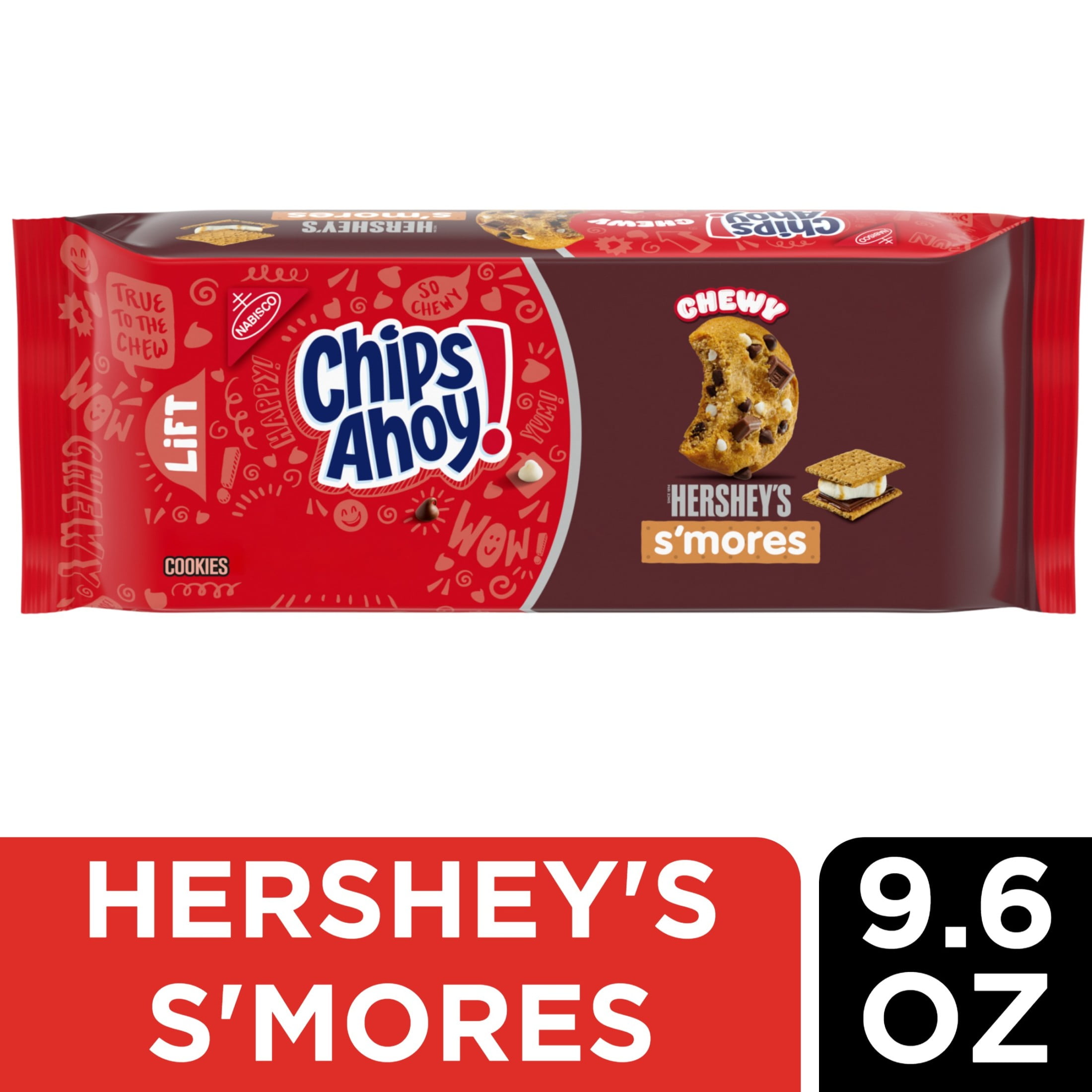 CHIPS AHOY! Chewy Hershey's S'mores Milk Chocolate Chip Cookies🚱 Entre
