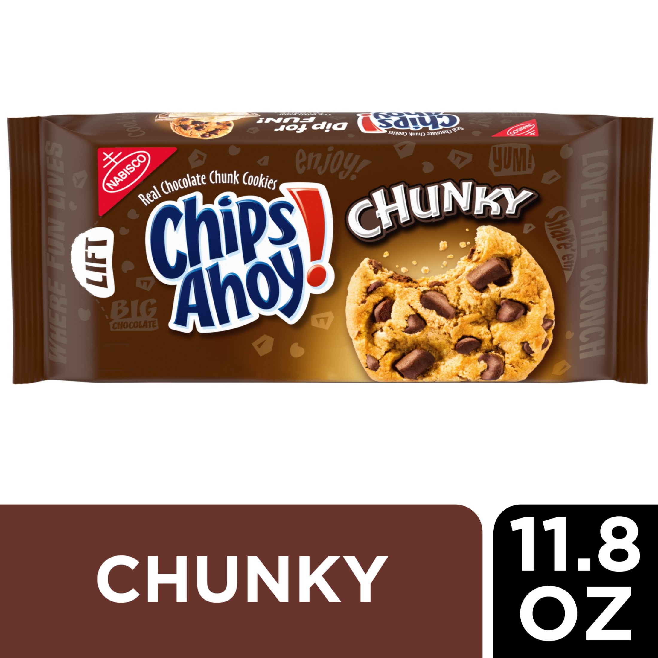 CHIPS AHOY! Galletas con chispas de chocolate extra grandes, 11.8 oz (paquete de 2)