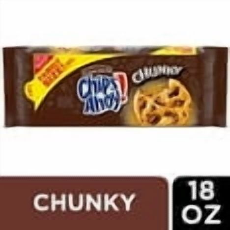 CHIPS AHOY! Chunky Chocolate Chip Cookies, Family Size, 18 oz (Pack of 2)